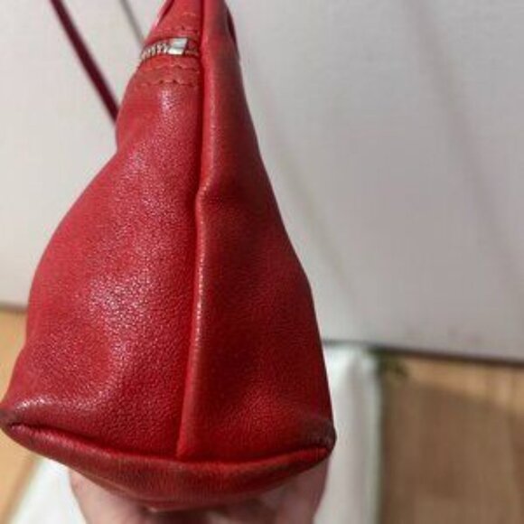 LONGCHAMP RED LEATHER LE PLIAGE CUIR CROSSBODY BAG - Picture 6 of 7